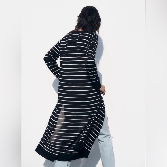 Zara Striped Long Cardigan - Picture 9 of 9
